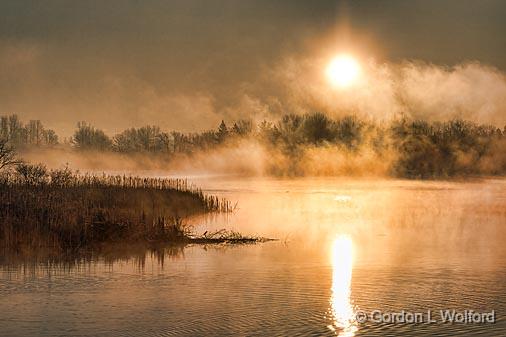 Misty Sunrise_08236.jpg - Photographed along the Rideau Canal Waterway near Smiths Falls, Ontario, Canada.